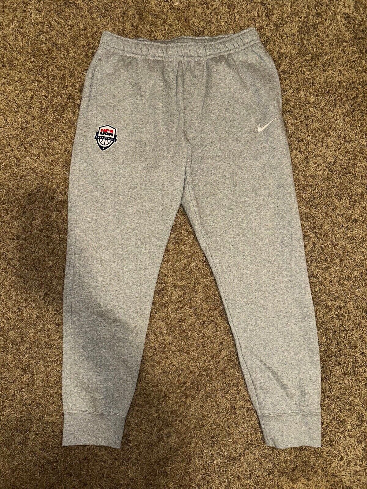 Nike Nike Men’s Team USA Practice Basketball Fleece Team Issued Sweatpants Set Sample Size US 40 / EU 56 - 2 Thumbnail