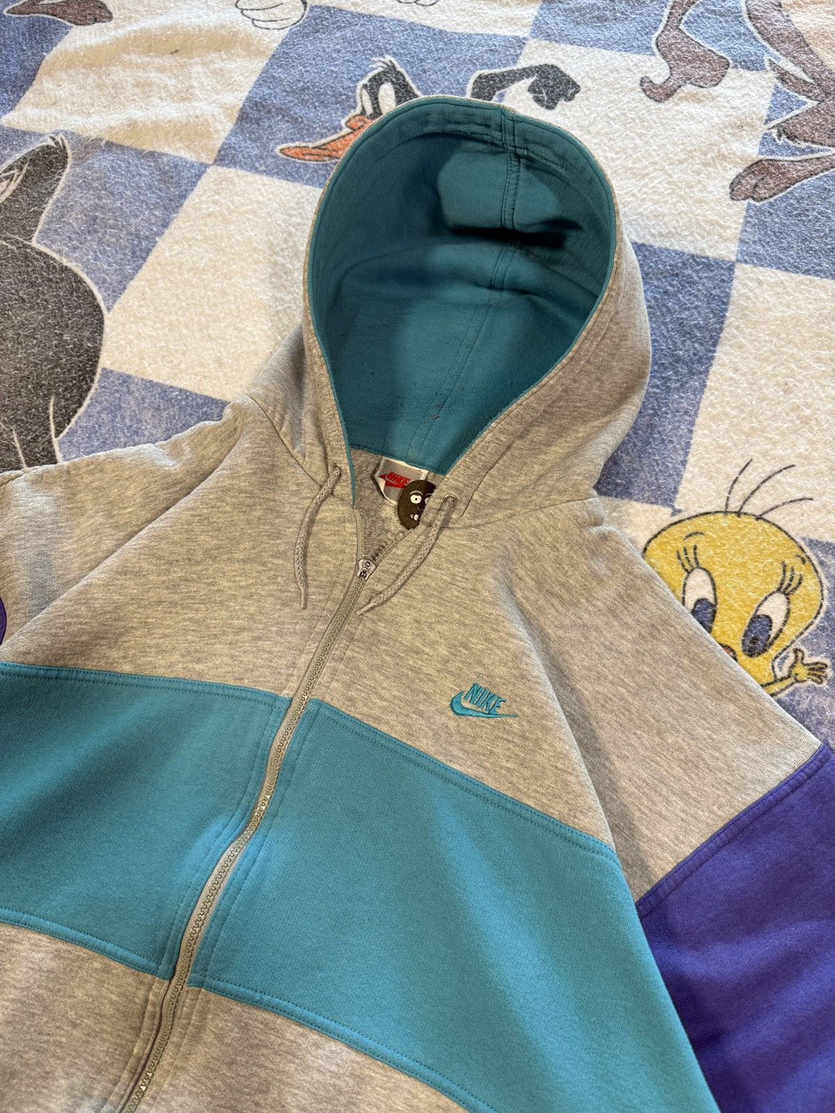 Nike Vintage Nike swoosh zip up sweatshirt Size US L / EU 52-54 / 3 - 2 Thumbnail