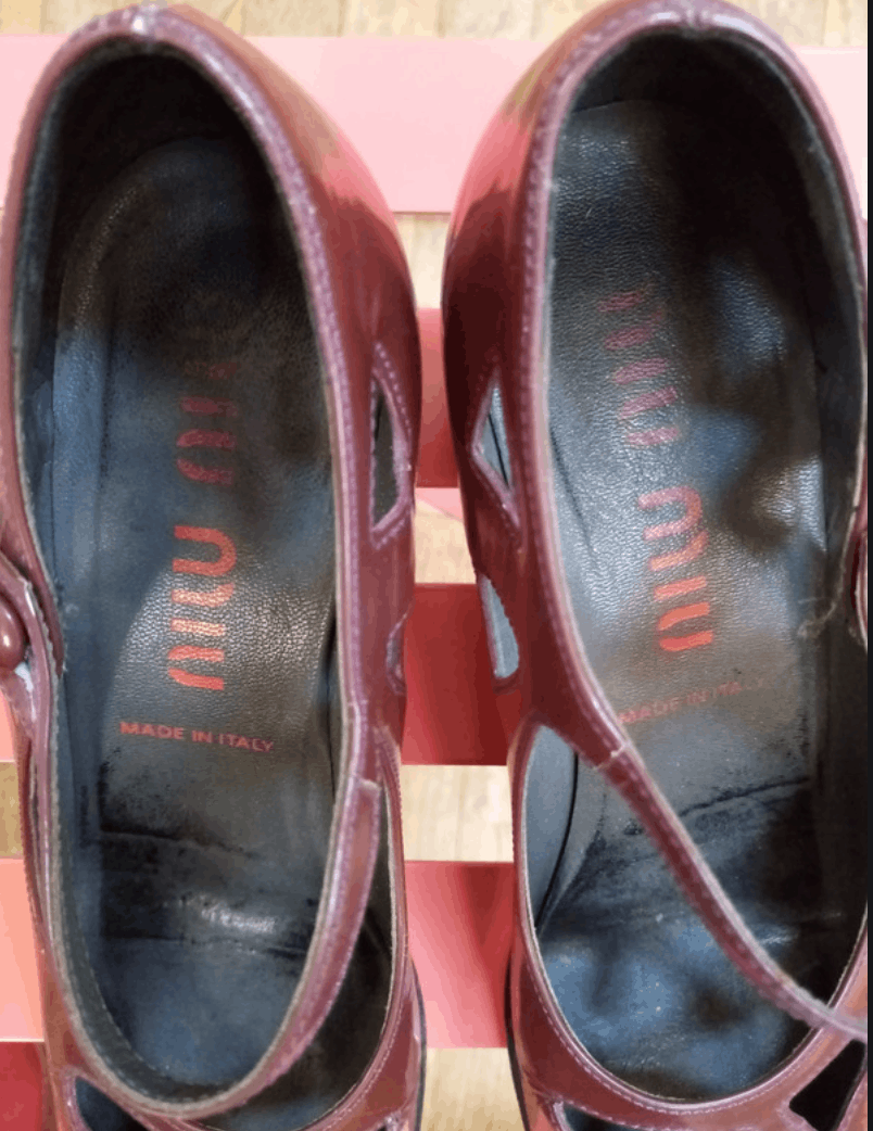 Miu Miu × Prada × Vintage Miu Miu Shoes SS2000 Mules Heels sandals Leather Iconic Size US 6 / IT 36 - 10 Thumbnail