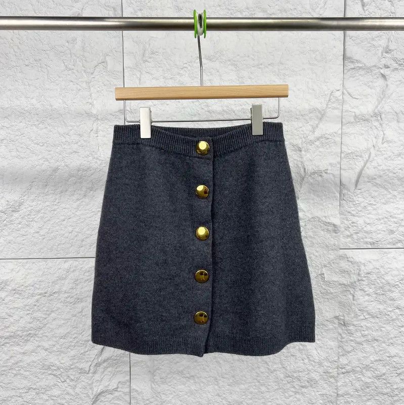 Louis Vuitton Louis Vuitton Gray Cotton Women’s Skirt 0089 Size 23" - 1 Thumbnail