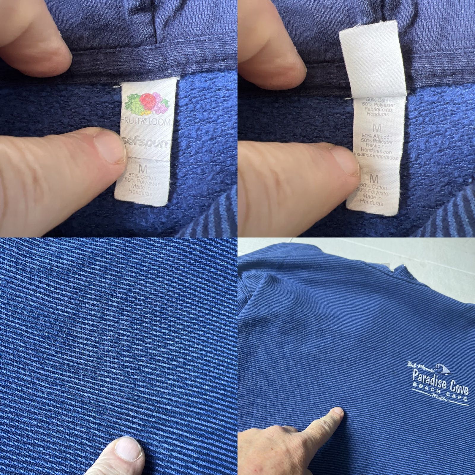 Fruit Of The Loom VINTAGE Bob Morris’s Paradise Cove Beach Cafe Malibu Crew 1998-2018 Hoodie Medium Vtg. Size US M / EU 48-50 / 2 - 9 Thumbnail