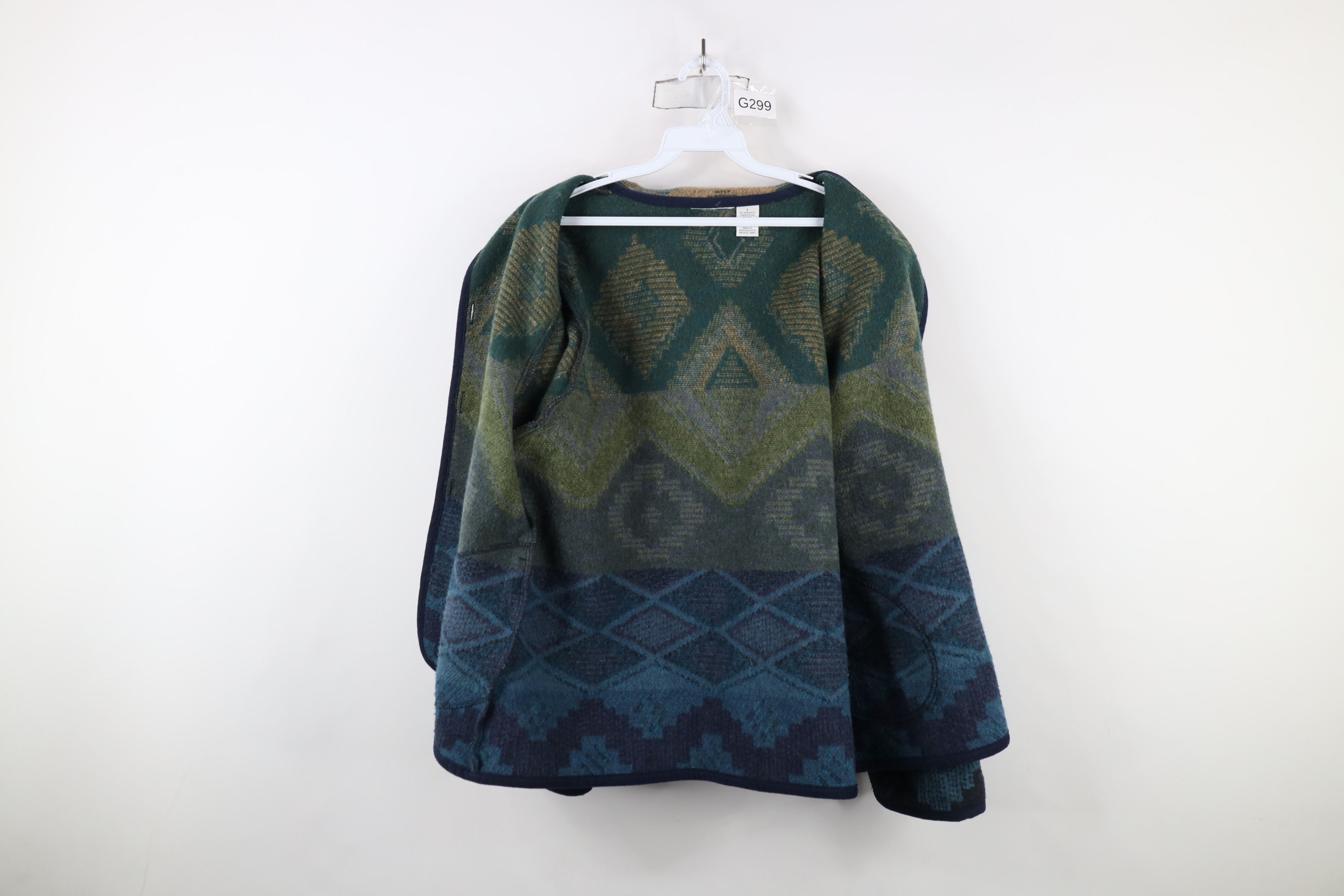 Vintage Vintage 90s Streetwear Southwestern Blanket Button Jacket Size L / US 10 / IT 46 - 7 Thumbnail