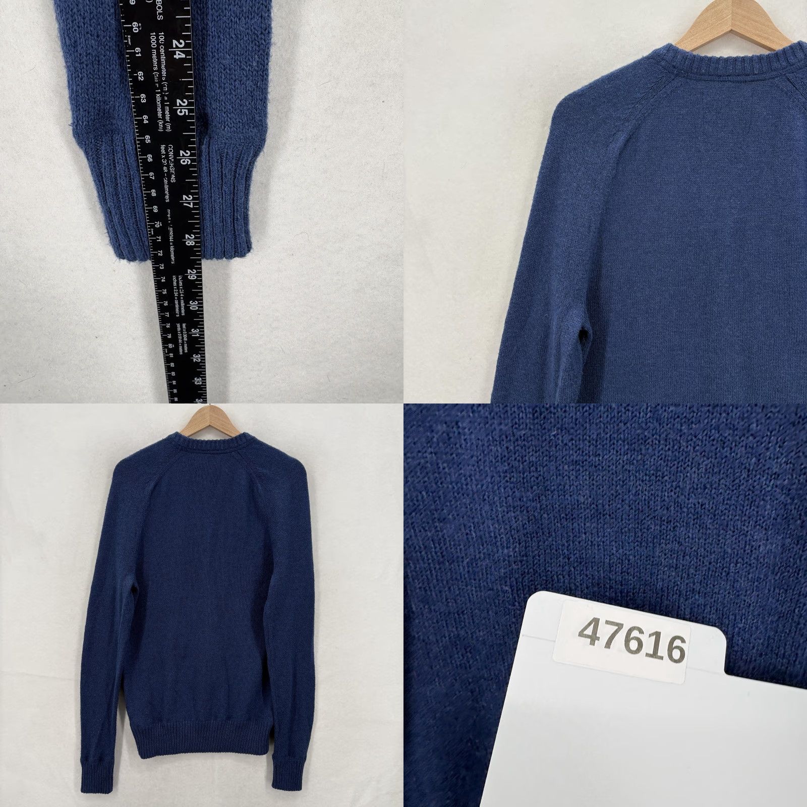 American Eagle Outfitters American Eagle Sweater Mens XS Blue Cotton Blend Crewneck Knit Pullover Casual Size US XS / EU 42 / 0 - 9 Thumbnail