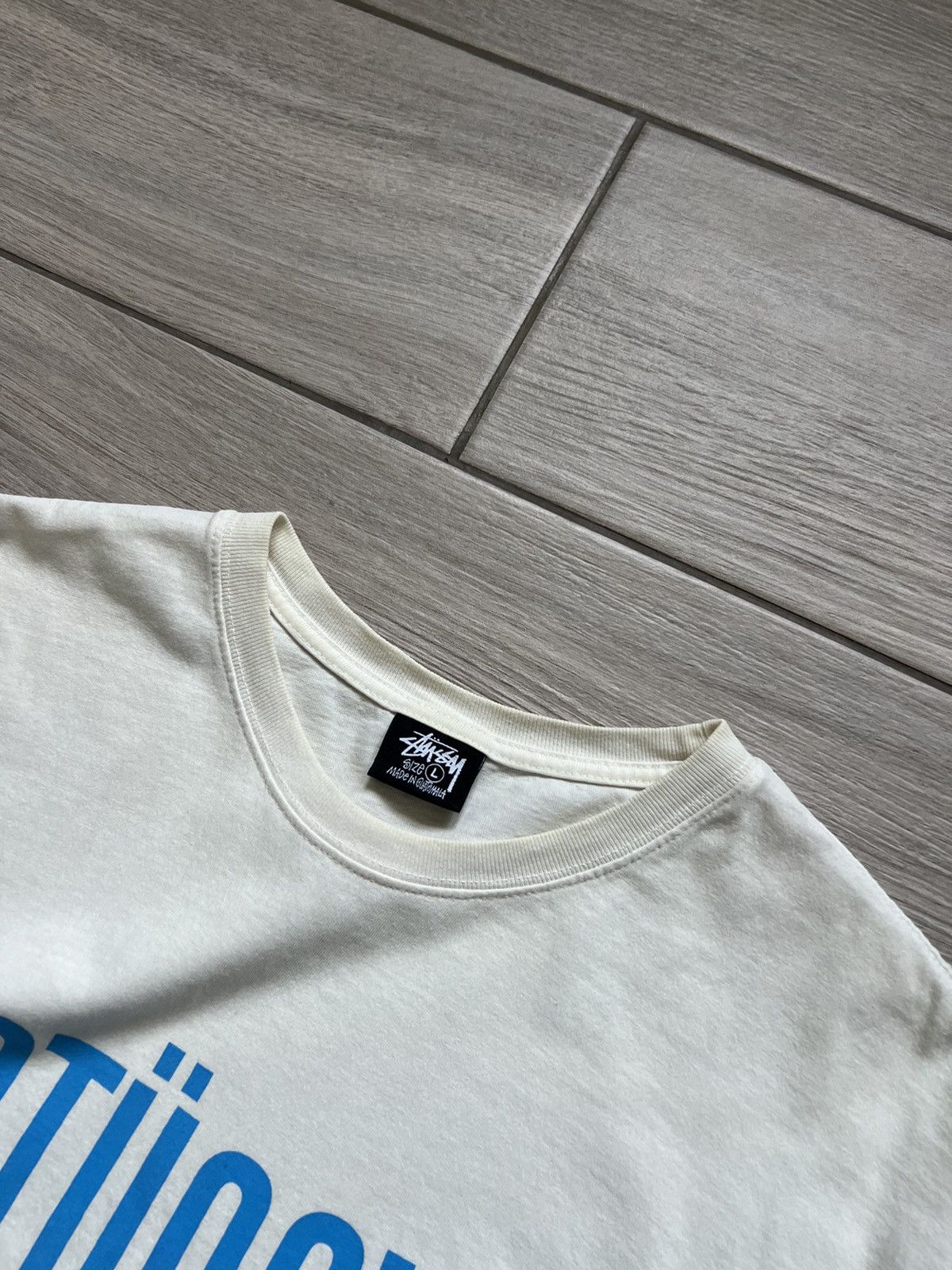 STUSSY VINTAGE BIG PRINT LOGO STREETWEAR TEE