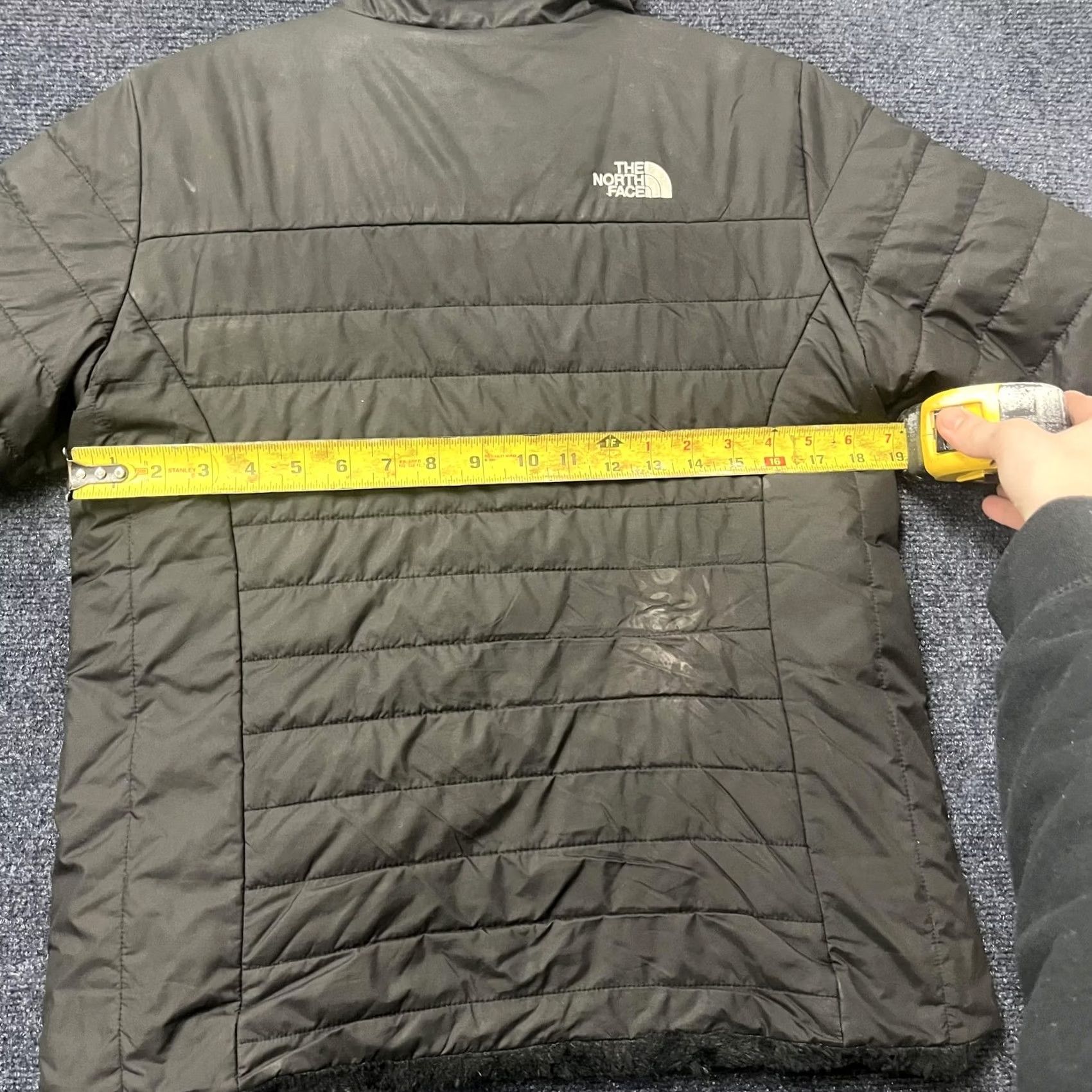 The North Face VINTAGE The North Face Jacket Womens Medium Black Quilted Fleece Lined Full Zip Coat Size M / US 6-8 / IT 42-44 - 4 Thumbnail