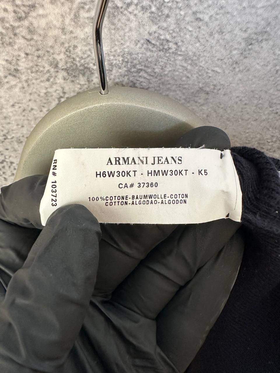Armani Armani Jeans Vintage Sweater Navy Jumper Stripes Pullover Size US XL / EU 56 / 4 - 14 Thumbnail