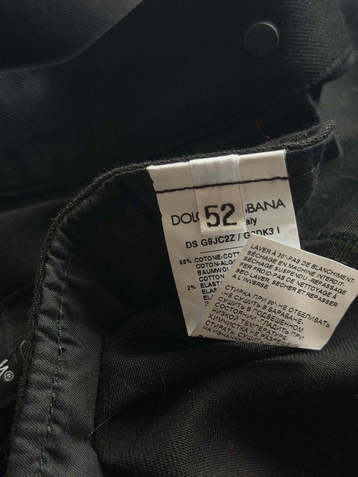 Dolce & Gabbana Dolce & Gabbana Denim Jacket Black - Size 52 - New Size US L / EU 52-54 / 3 - 7 Thumbnail