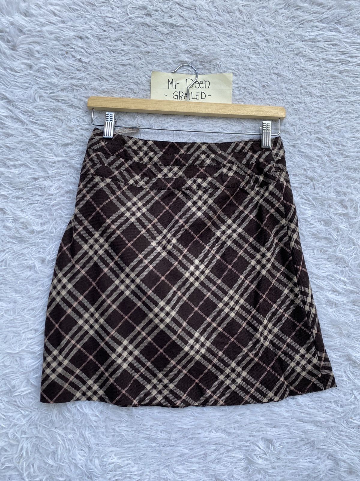 Burberry Rare Vintage Burberry Checkered Mini Skirt Size 28" / US 6 / IT 42 - 17 Thumbnail