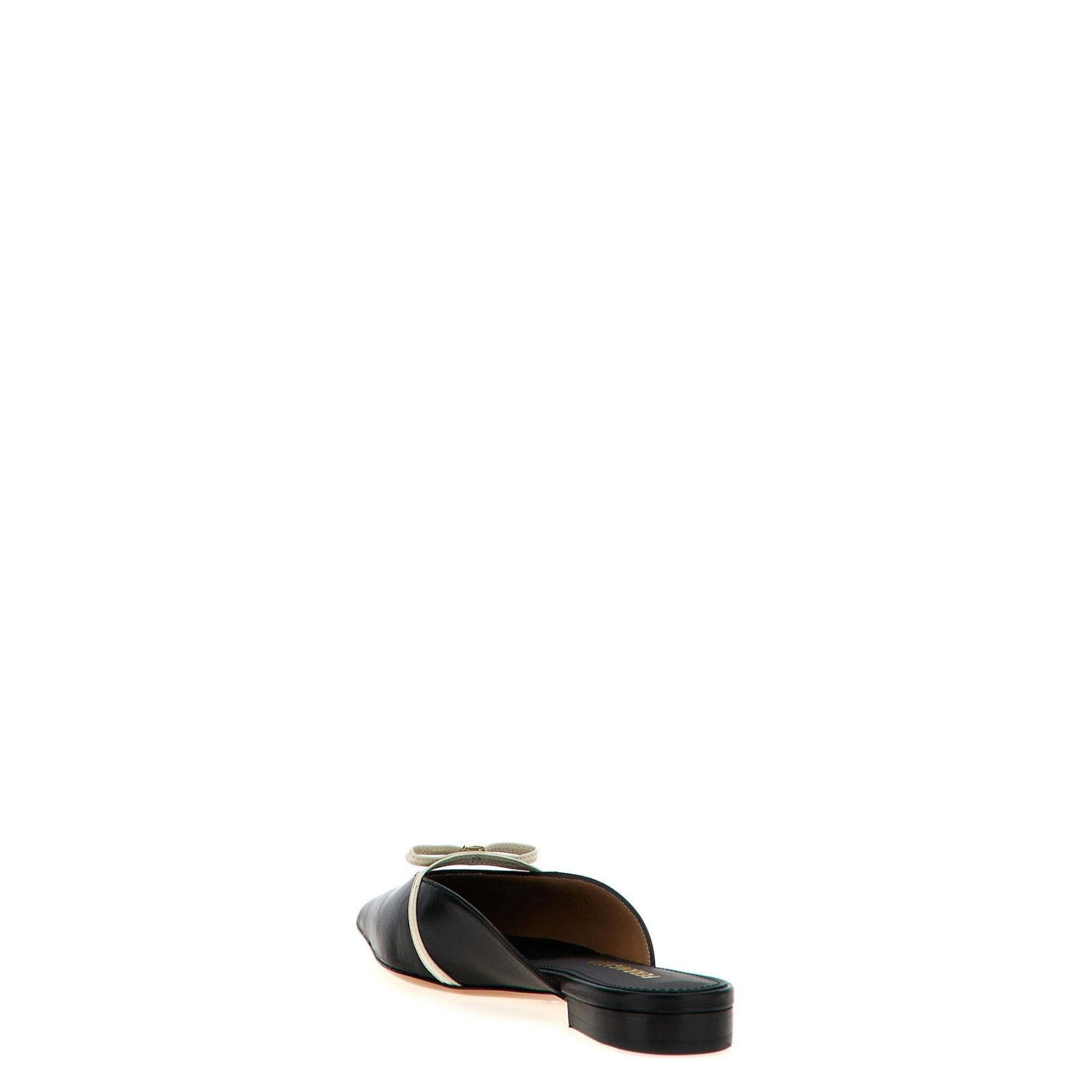 Salvatore Ferragamo FERRAGAMO Guye Bow Strap Black Leather Mules New & Authentic Size US 5 / IT 35 - 3 Thumbnail