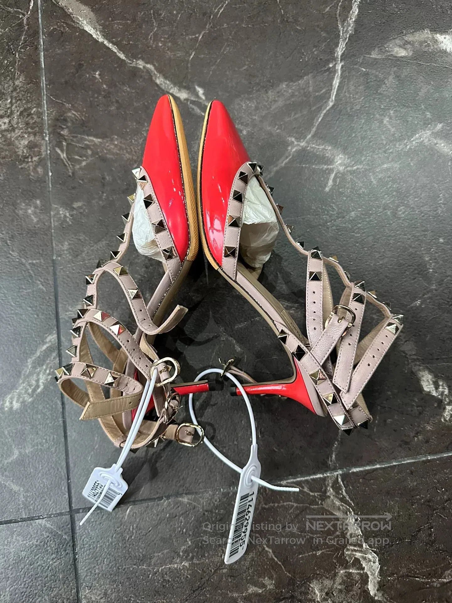 Valentino Valentino Women's Red High Heels. Size US 6.5 / IT 36.5 - 4 Thumbnail