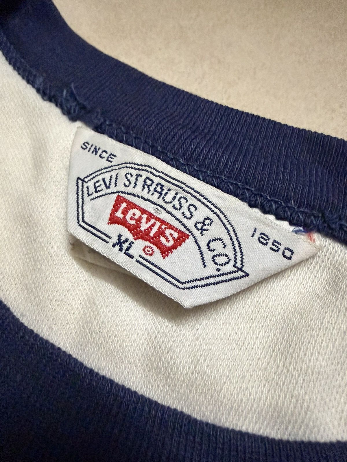Levi's Vintage Clothing Rare Vintage 80s Levis USA Olympic Team Ringer Tshirt Size US XL / EU 56 / 4 - 6 Thumbnail