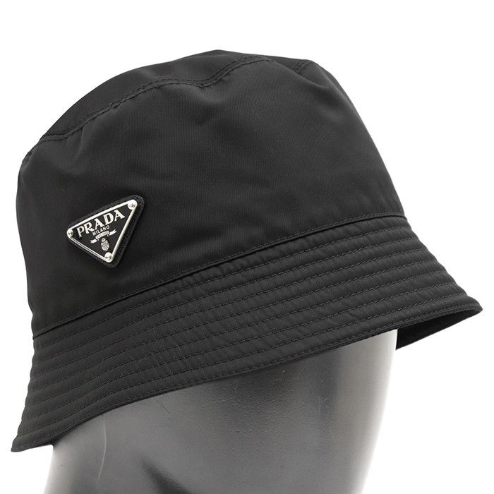 Prada Prada Prada Re-Nylon Bucket Hat Textile Hats DUTY FREE for USA Size ONE SIZE - 1 Thumbnail