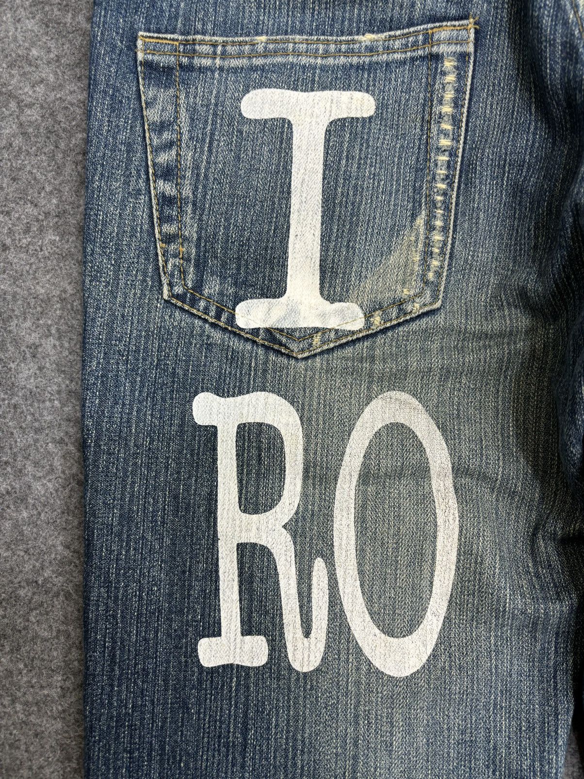 Japanese Brand 💥Insane Japan Style💥limited I💀Rock Distressed Denim F515 Size US 32 / EU 48 - 18 Thumbnail