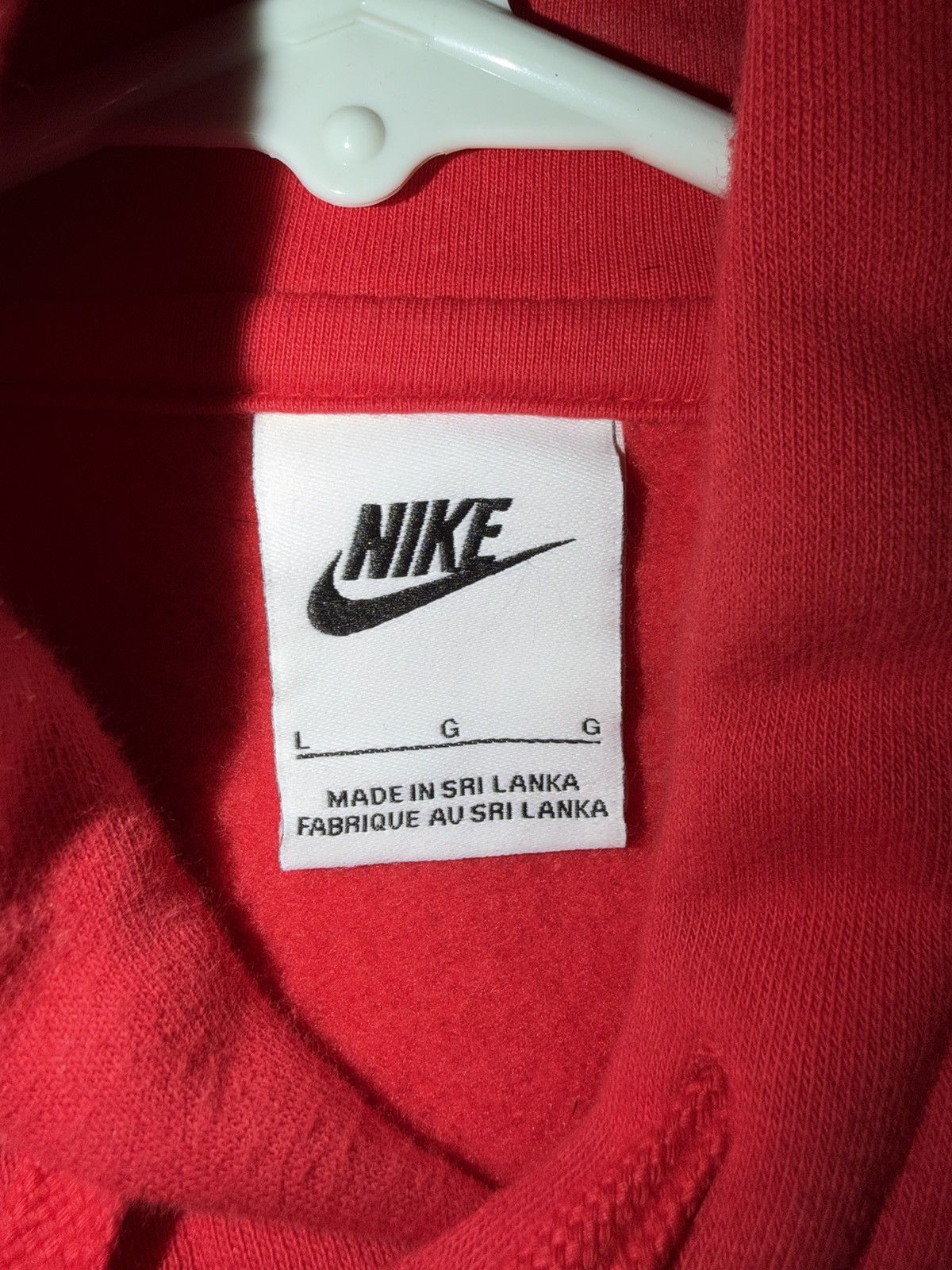 Nike red nike pullover hoodie Size US L / EU 52-54 / 3 - 3 Thumbnail