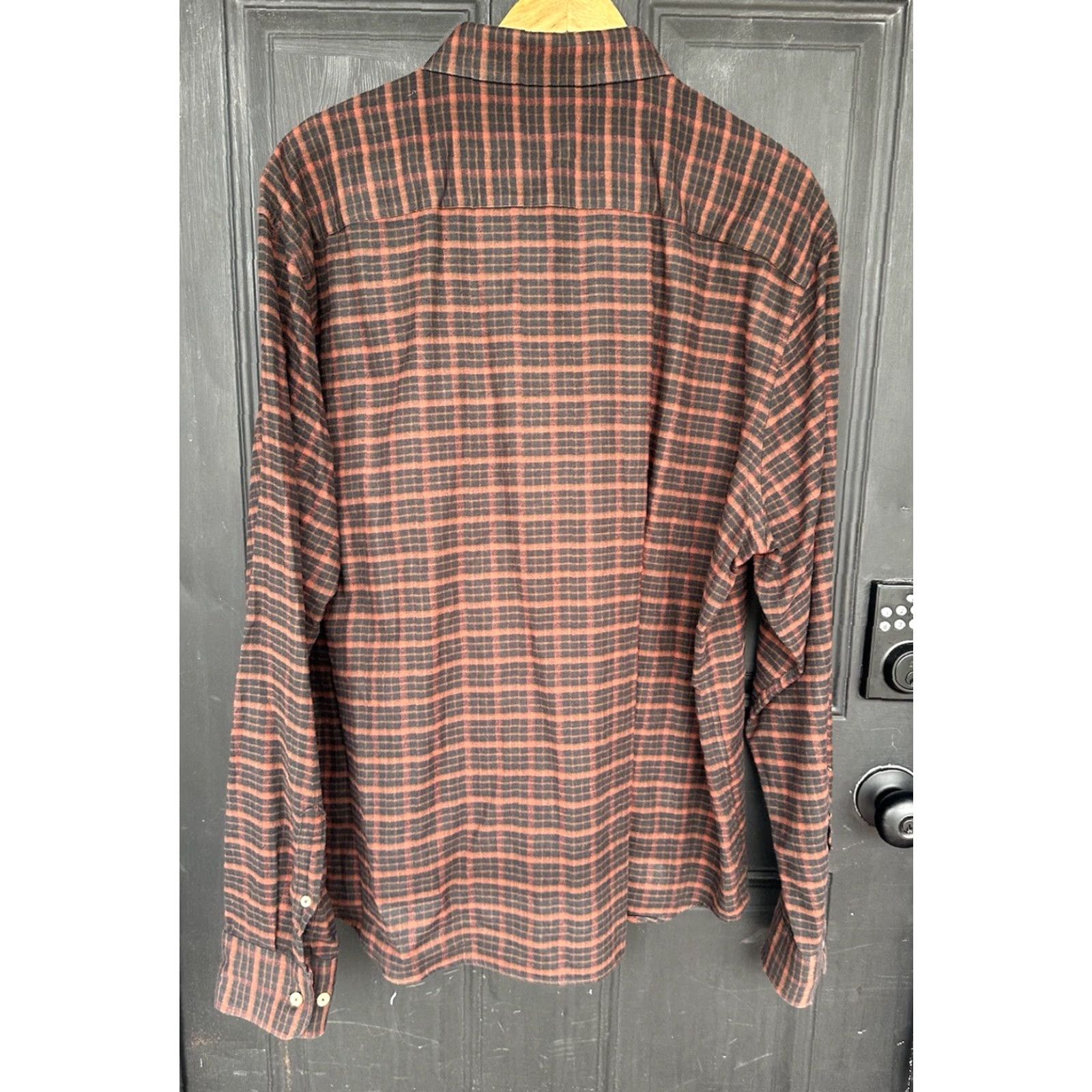 UNTUCKit UNTUCKit Flannel Shirt Mens 3XL Button-Up Long Sleeve Plaid Multicolor Black Rust Casual Travel Size US XXL / EU 58 / 5 - 2 Thumbnail