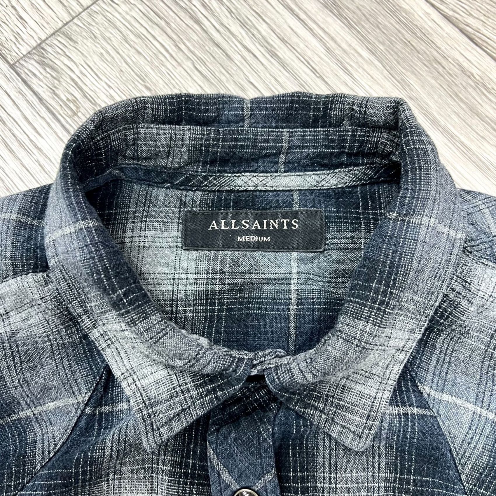 Allsaints All Saints Cammont Long Sleeve Shirt Men's M Multicolor Cotton Button-Up, Collared, Regular Fit Size US M / EU 48-50 / 2 - 4 Thumbnail