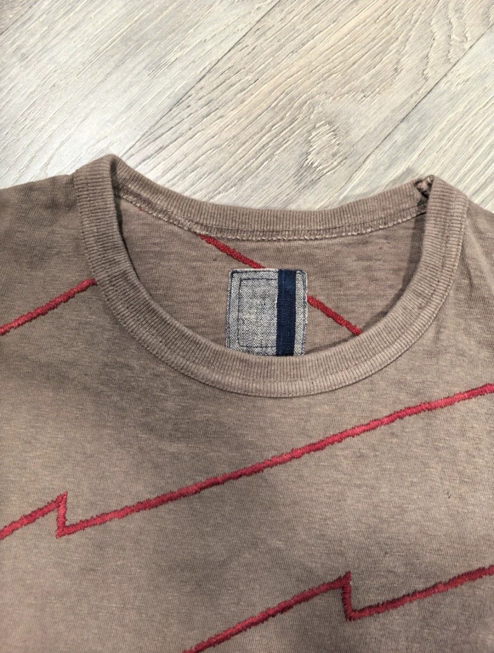 Visvim VISVIM 16SS ICT Mud Dye Lightning Embroidery Crew Tee Size US L / EU 52-54 / 3 - 4 Thumbnail