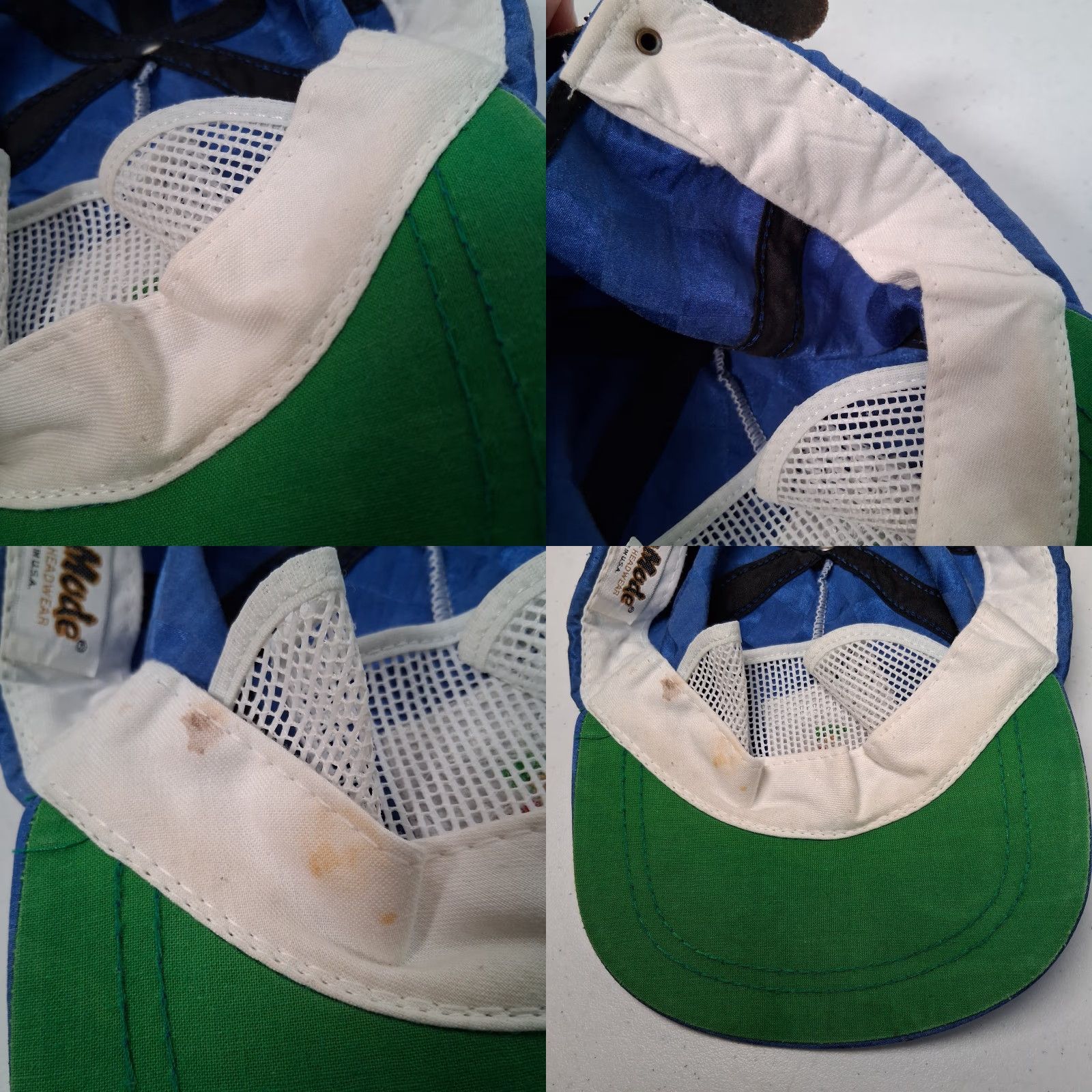 Vintage VINTAGE Beverly Hills Golf Club Cap Hat Blue Checkered One Size Men Adjustable Distressed Embroidered Strap Back 1990s California Size ONE SIZE - 9 Thumbnail
