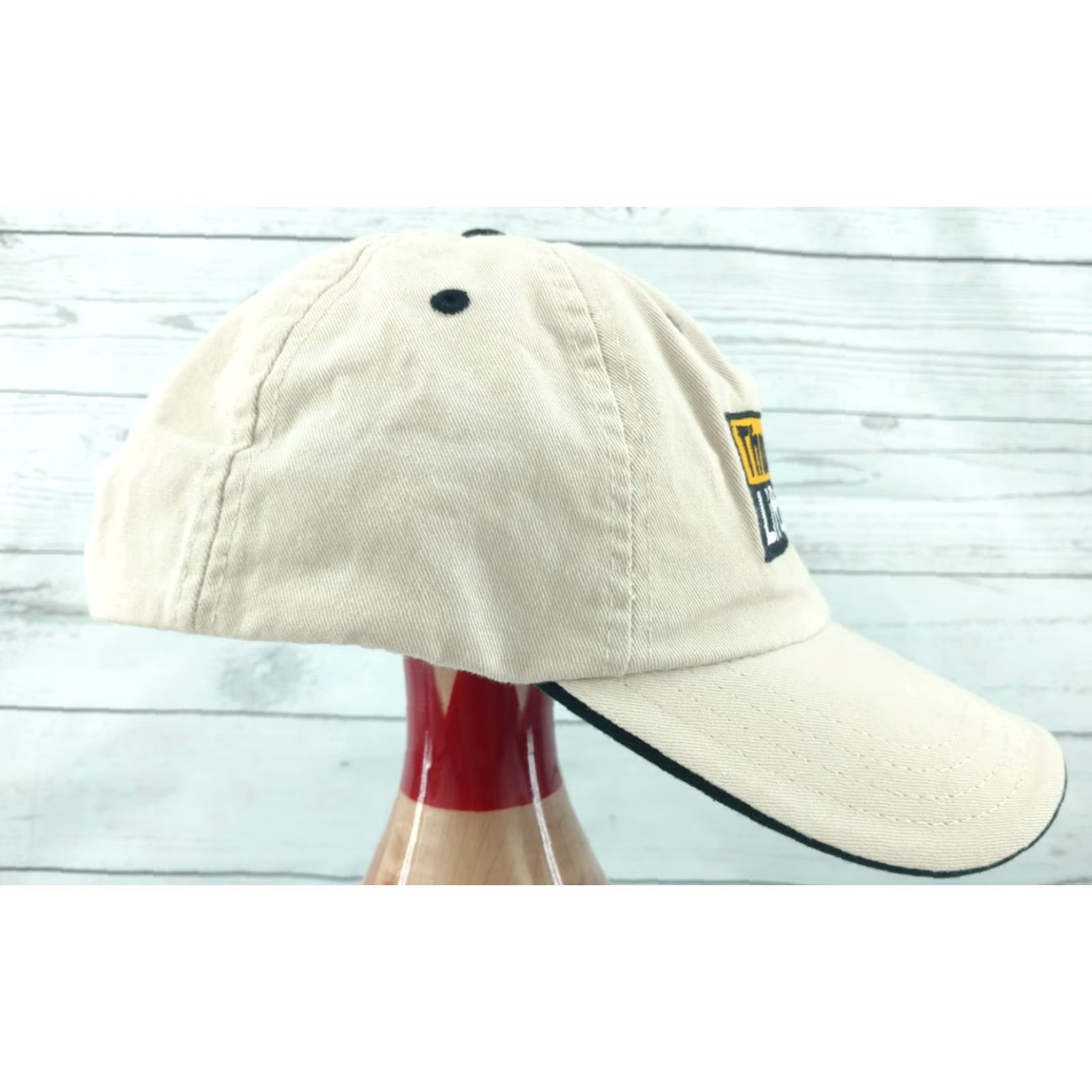 Vintage Thompson CAT LIFT TRUCKS Khaki Adjustable Strap Hat Hat Mens Baseball Cap Strapback 100% Cotton"} Size ONE SIZE - 5 Thumbnail