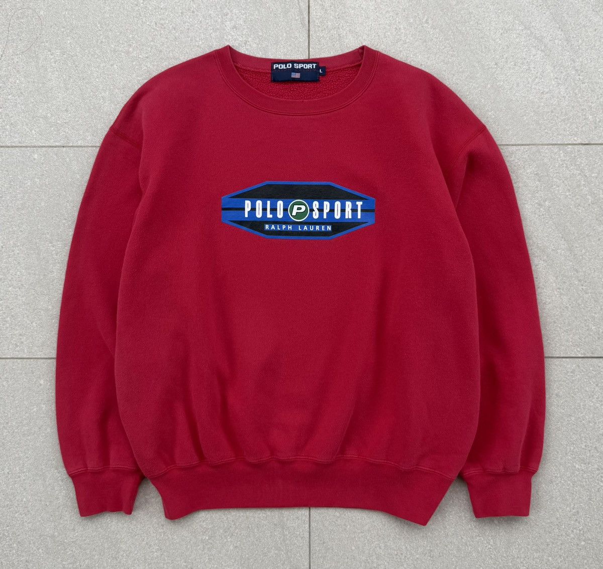 Polo Ralph Lauren Vintage 90s Polo Sport Ralph Lauren Spellout Sweatshirt Size US L / EU 52-54 / 3 - 1 Thumbnail