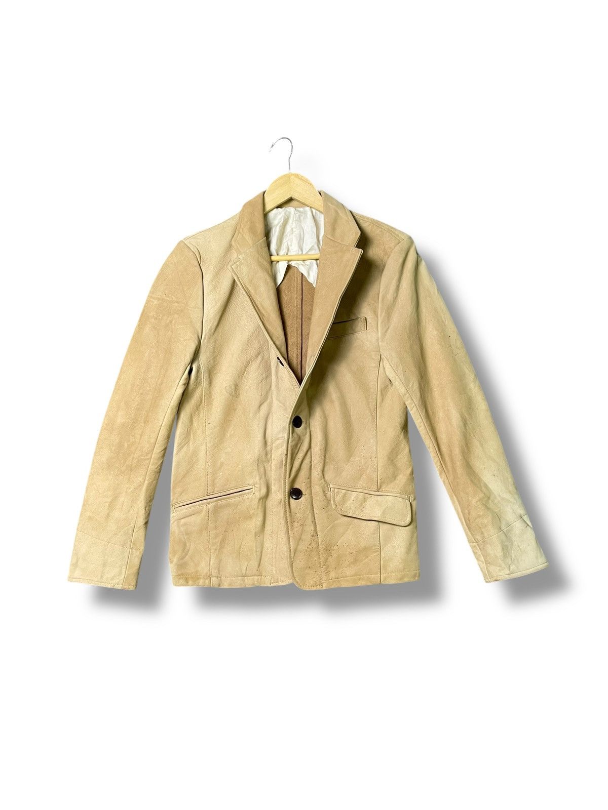 Japanese Brand × Vintage Japanese Brand Shama Leather Suede Coat (48) Size US XS / EU 42 / 0 - 1 Thumbnail