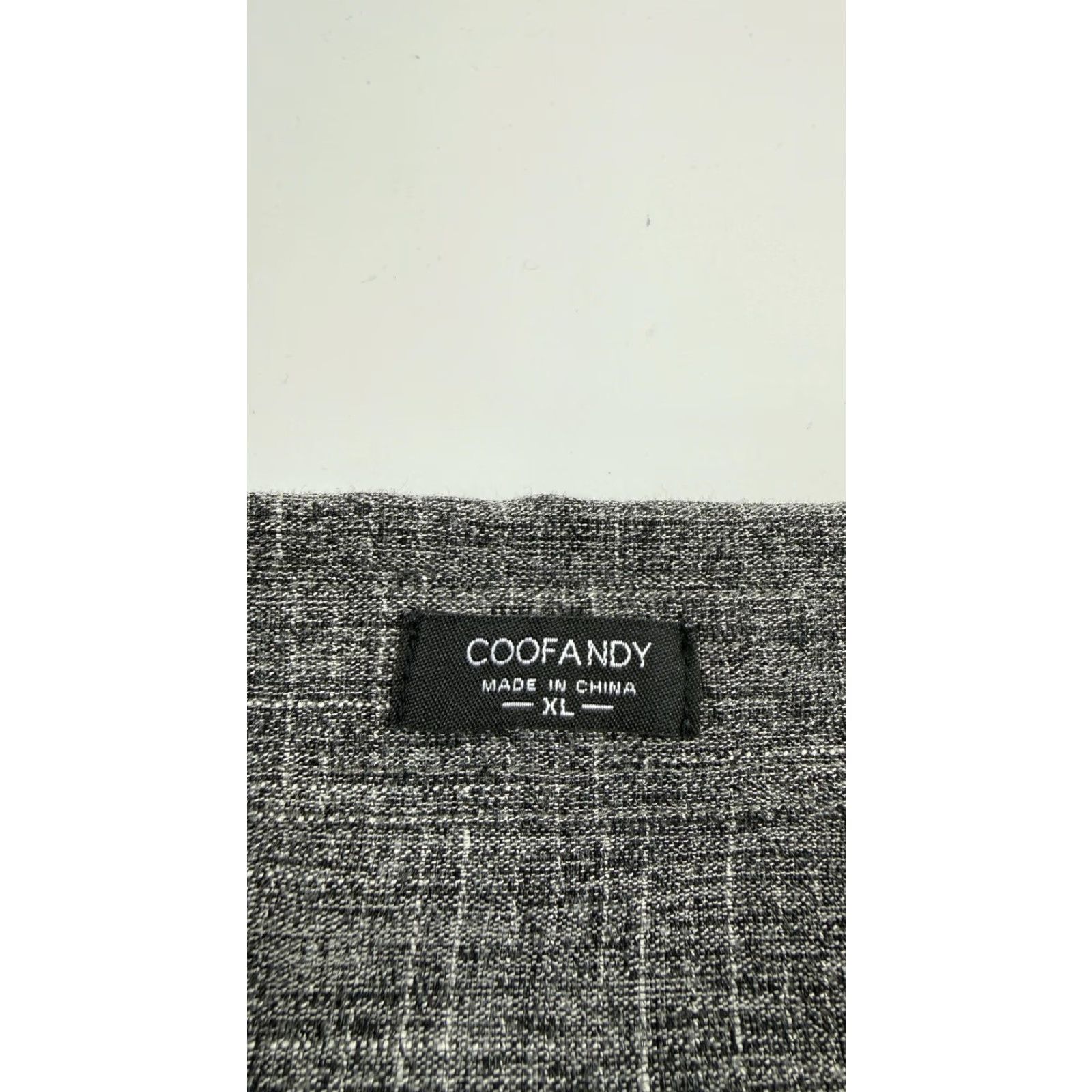 Vintage COOFANDY Shirt Mens XL Gray Linen Blend Button Front Long Sleeve Pocket Casual Size US XL / EU 56 / 4 - 4 Thumbnail
