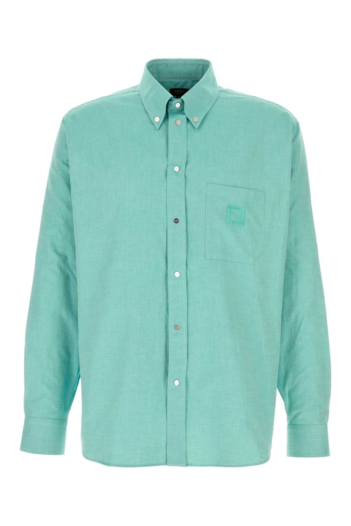 Fendi Tiffany Oxford Shirt Size US M / EU 48-50 / 2 - 1 Thumbnail
