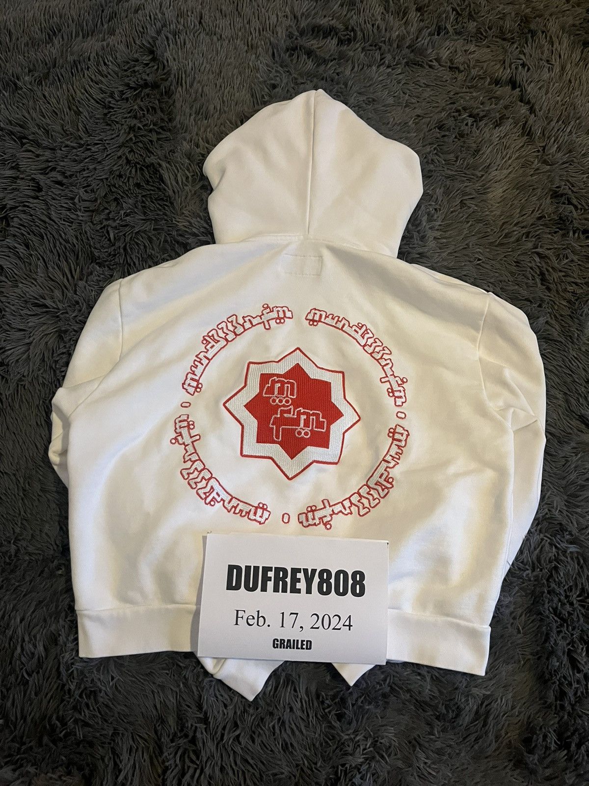murd333r.fm RARE Murd333r.fm x Nubian Tokyo Hoodie - White/Red Size US L / EU 52-54 / 3 - 5 Thumbnail