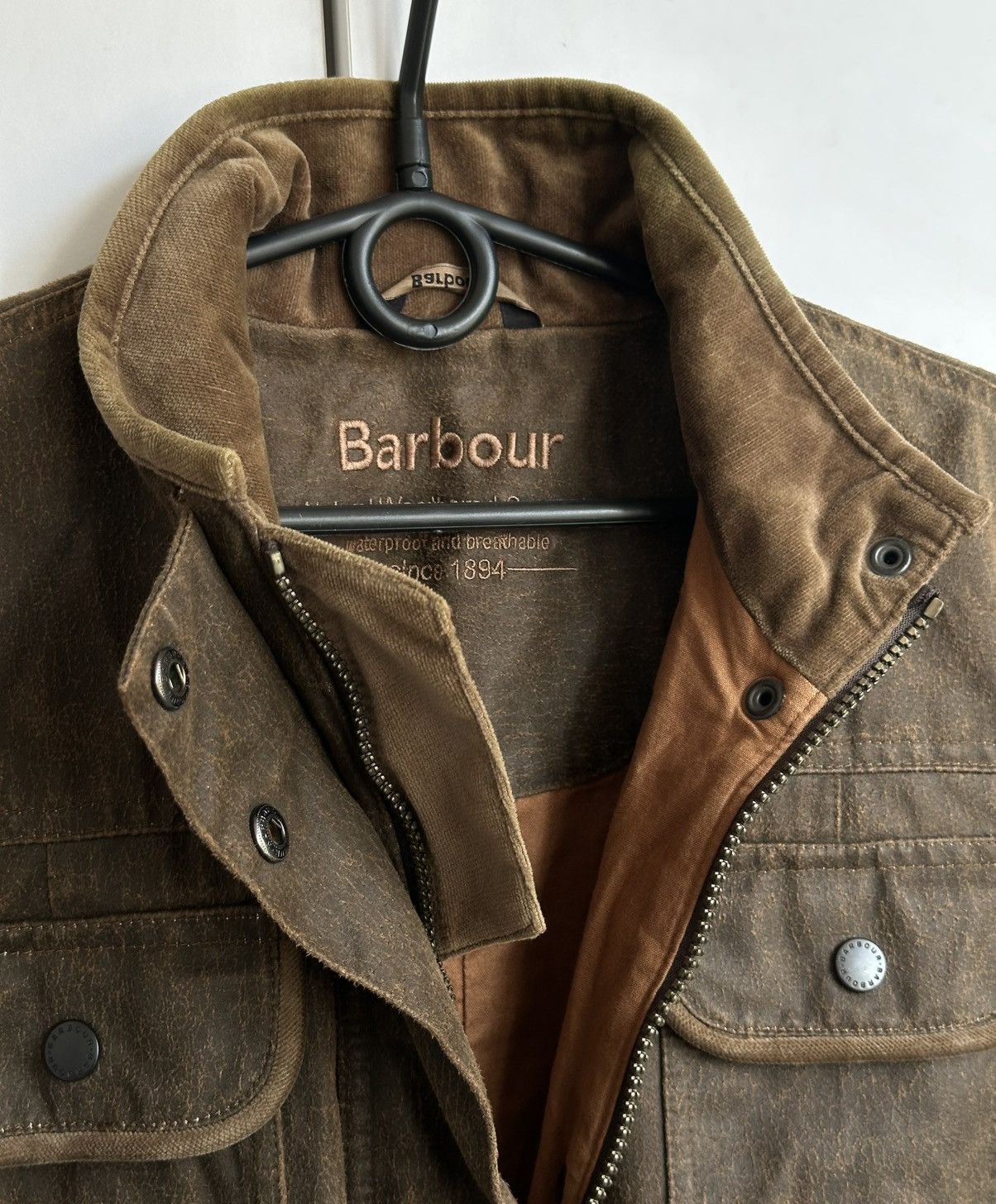 Barbour BARBOUR Weather Worked Utility Waterproof Jacket Size UK 14 Size M / US 6-8 / IT 42-44 - 4 Thumbnail