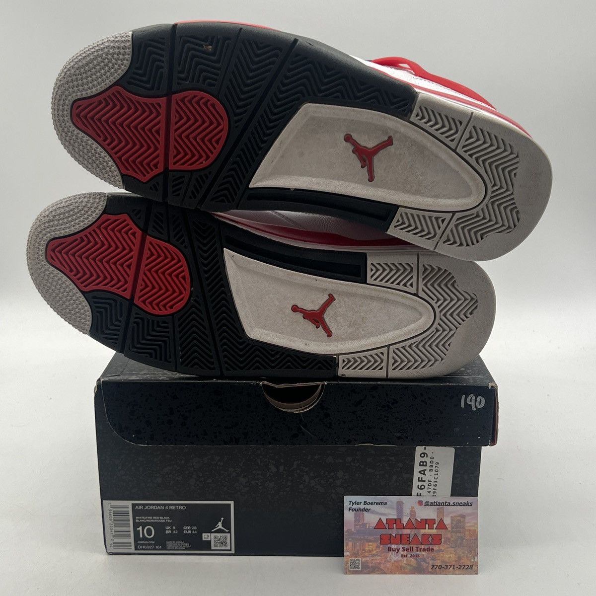 Jordan Brand Air Jordan 4 red cement Size US 10 / EU 43 - 8 Thumbnail