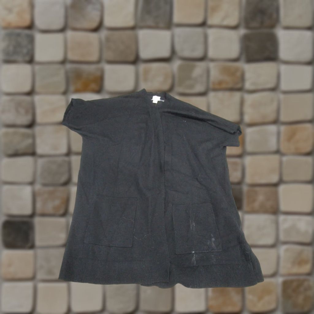 Vintage Chico'S Mindy Vest 1 Rib Detail Womens Sweater Black NEW Size XS / US 0-2 / IT 36-38 - 1 Thumbnail
