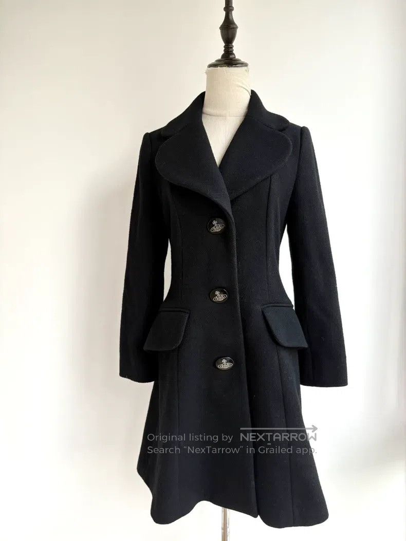 Vivienne Westwood vivienne westwood Vintage Black Heart Collar Coat Size L / US 10 / IT 46 - 1 Thumbnail