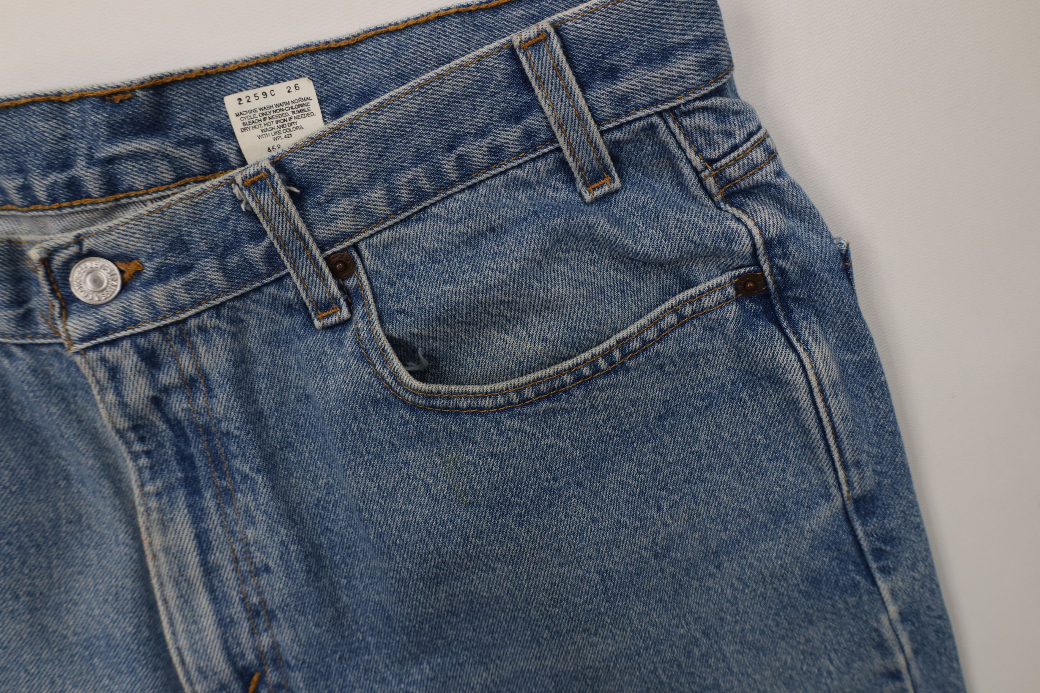 Levi's Vintage Y2K 2002 Levis 468 Relaxed Straight Leg Jeans Blue Size US 36 / EU 52 - 7 Thumbnail