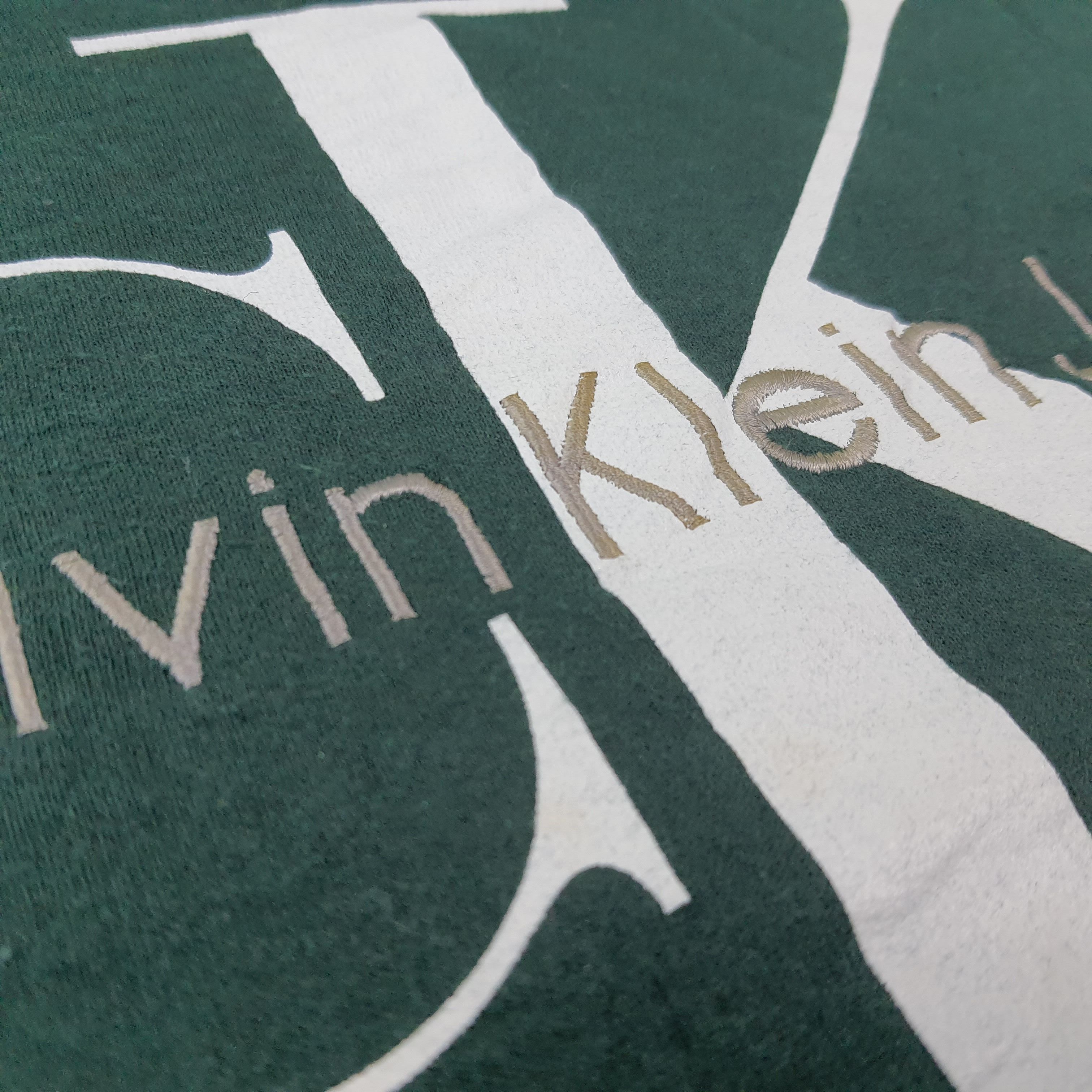 Calvin Klein Vintage Calvin Klein Embroidery Sweatshirt C263N4 Size US XL / EU 56 / 4 - 2 Thumbnail