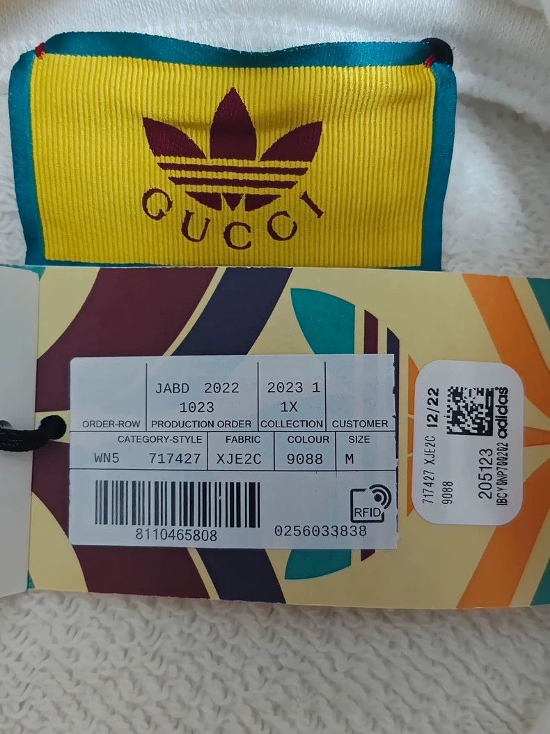 Gucci Gucci Adidas Loog letter print casual hooded loose sweatshi Size US M / EU 48-50 / 2 - 4 Thumbnail