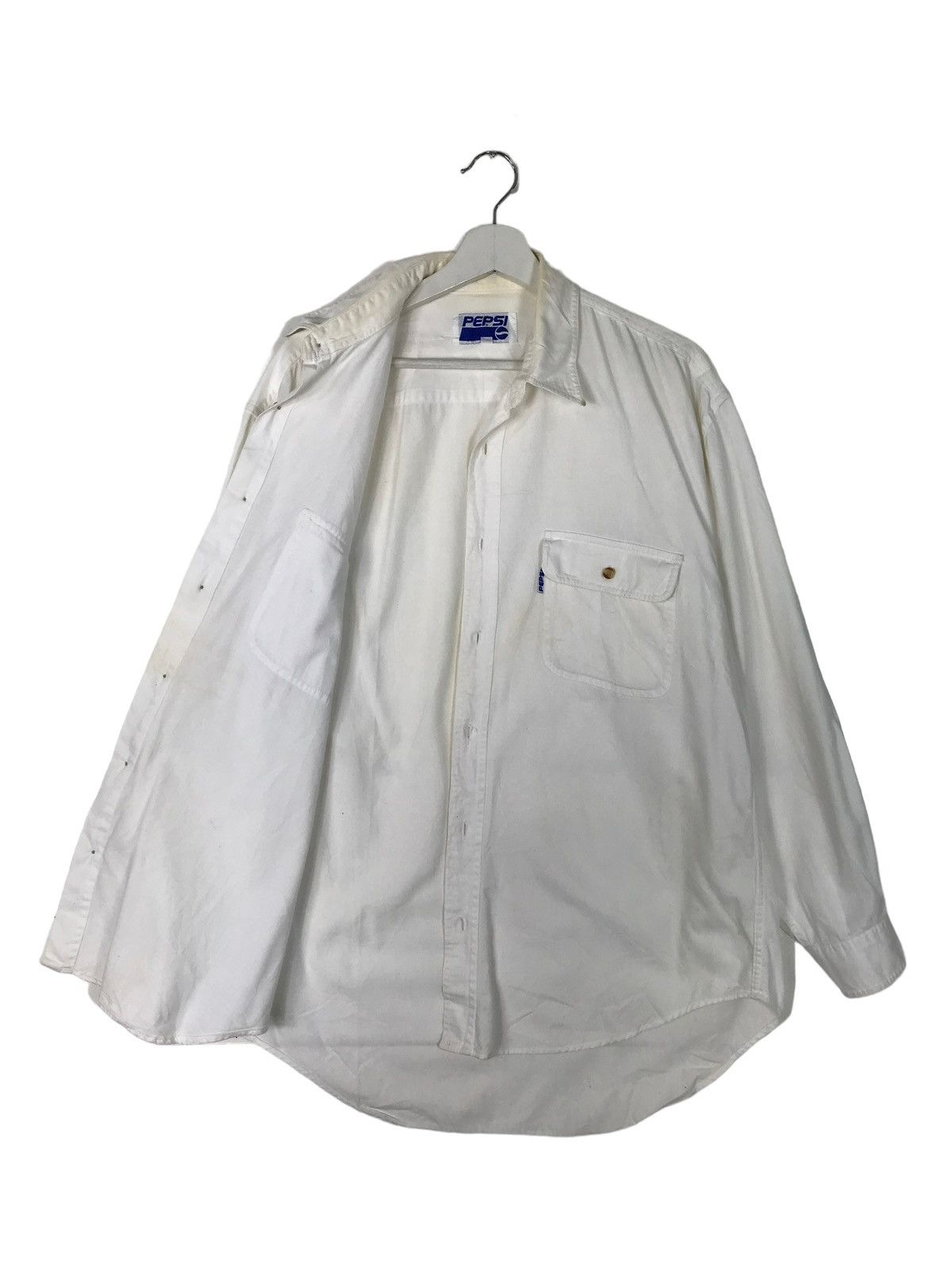 Pepsi × Vintage 💥 VINTAGE PEPSI WORKER SHIRT JACKET Size US L / EU 52-54 / 3 - 5 Thumbnail