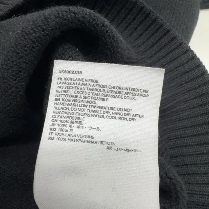 AMI AMIPARIS Black Heart Logo Wool Sweater -2507 Size US M / EU 48-50 / 2 - 4 Thumbnail