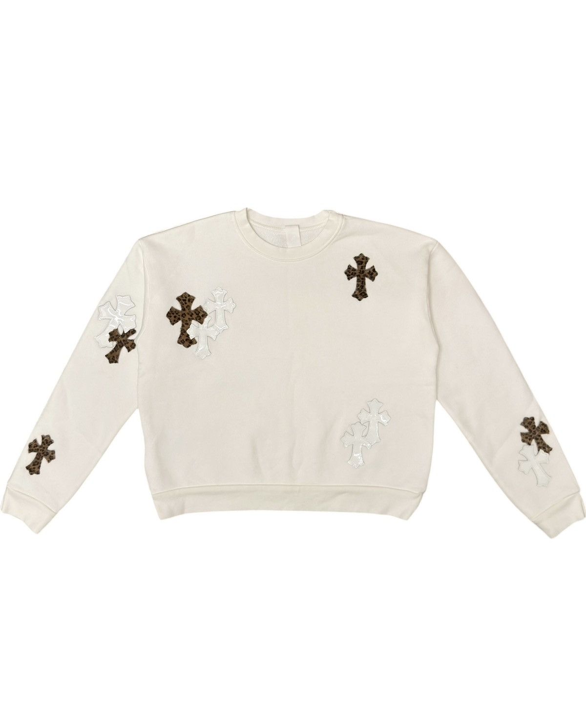 Chrome Hearts Chrome Hearts Leopard & White Patent Leather Patch Sweater Size US XS / EU 42 / 0 - 3 Thumbnail