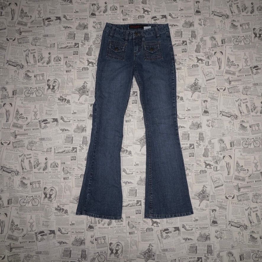 Vintage 1 - Vintage Y2K mudd brand 00s denim jeans flare femme pants Size US 26 / EU 42 - 2 Thumbnail