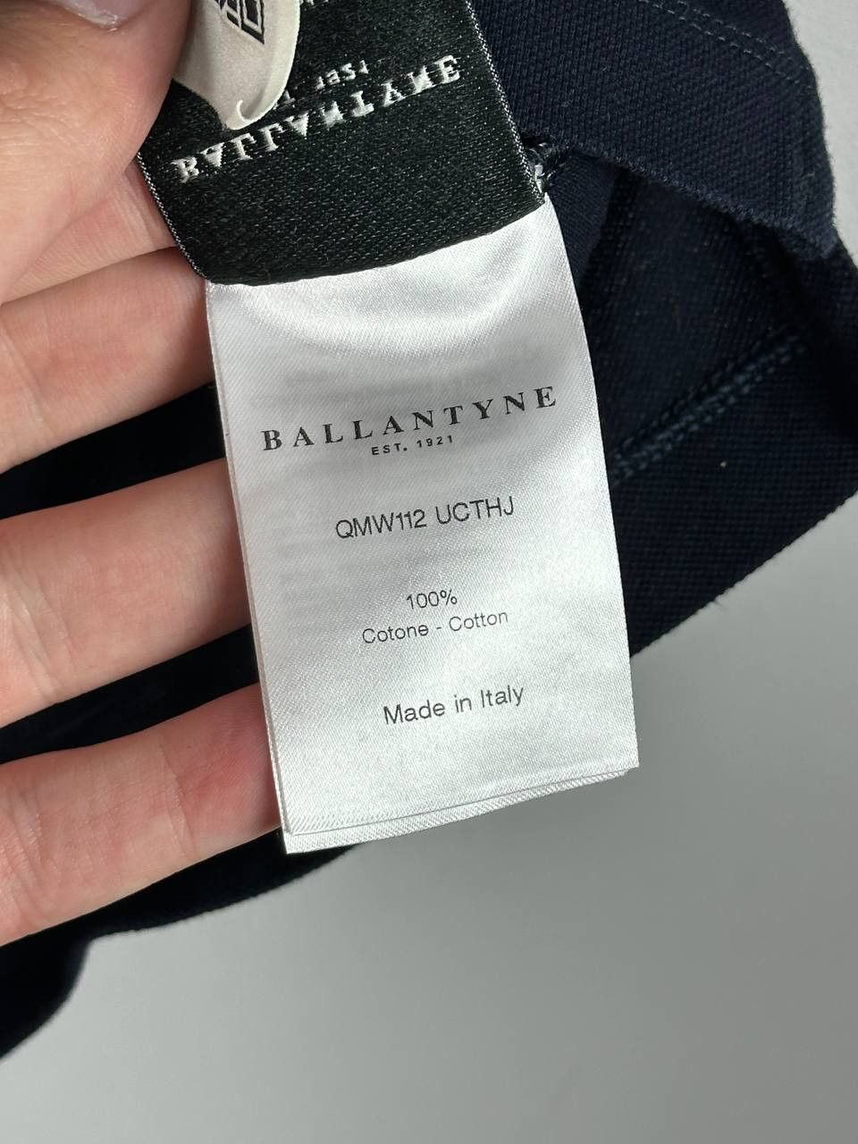 Ballantyne Luxury Ballantyne Navy Cotton Casual Polo T Shirt Size US L / EU 52-54 / 3 - 10 Thumbnail