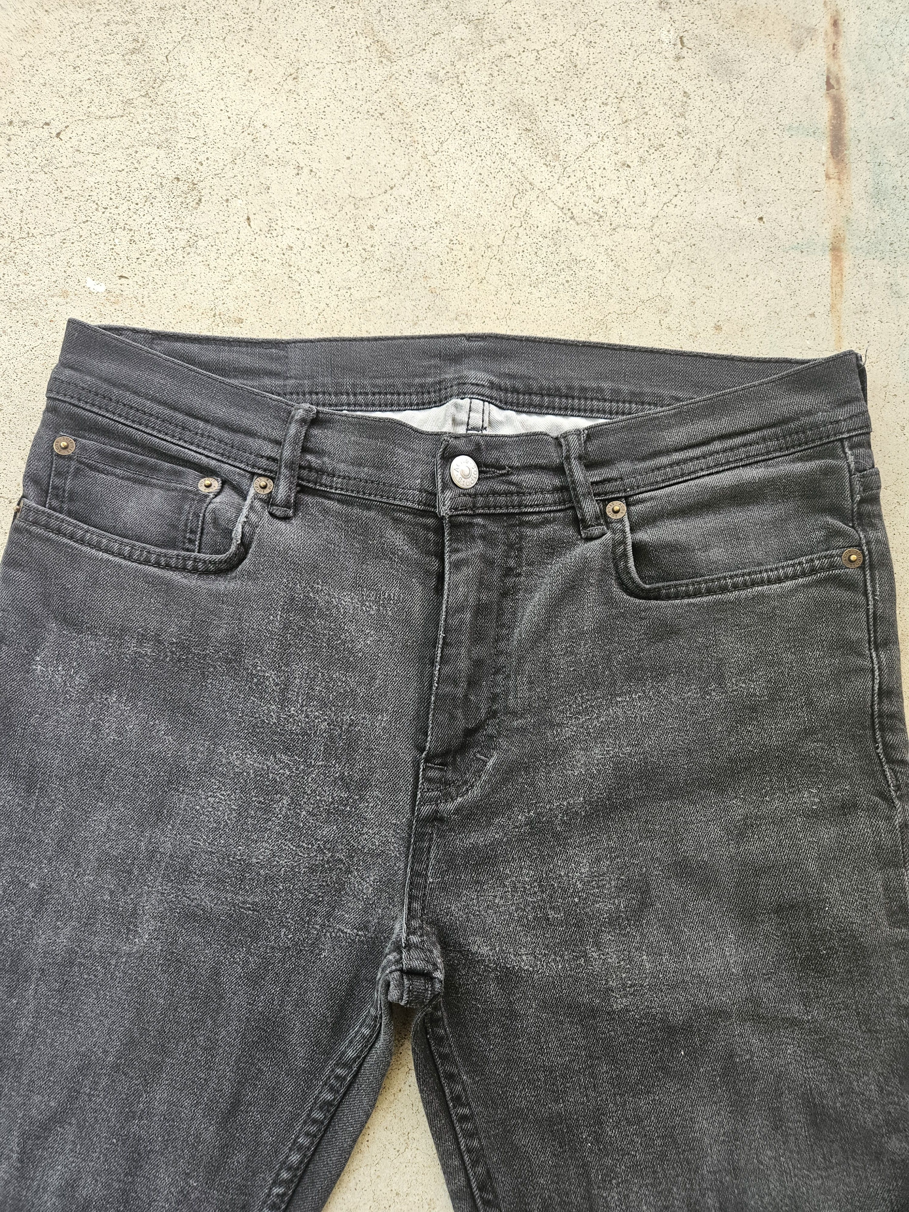 Acne Studios North Used Blk Back Patch Black Denim Jeans Size US 32 / EU 48 - 4 Thumbnail