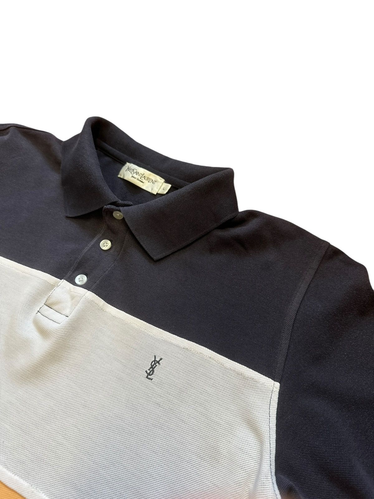 Vintage × Yves Saint Laurent Yves Saint Lauren vintage polo t-shirt Size US L / EU 52-54 / 3 - 2 Thumbnail