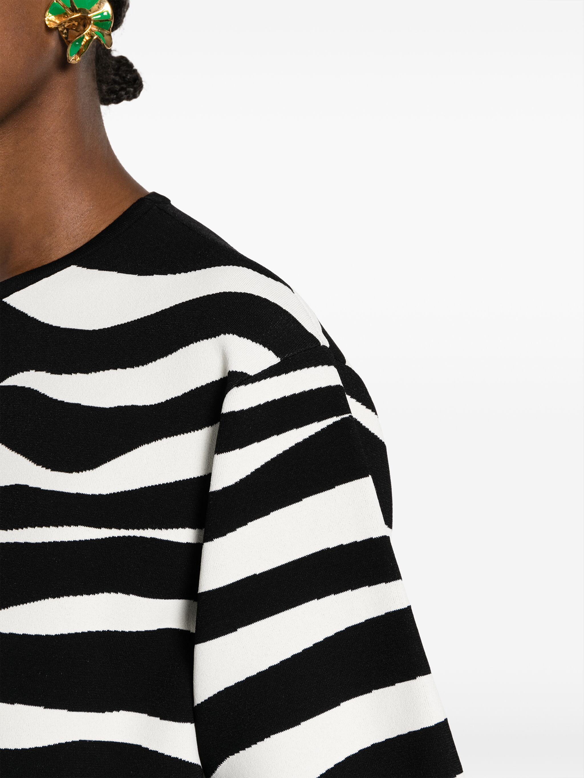 Jil Sander o1loc1c1224 T- Shirt in Black & White Size S / US 4 / IT 40 - 4 Thumbnail