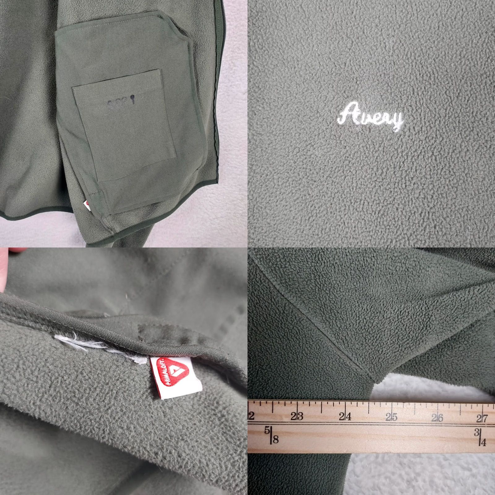 Layer 8 FIGS Womens 2XL Green Full Zip Fleece Jacket Medical Scrub Layer | Solid Polyester Womens Size XXL / US 16-18 / IT 52-54 - 8 Thumbnail