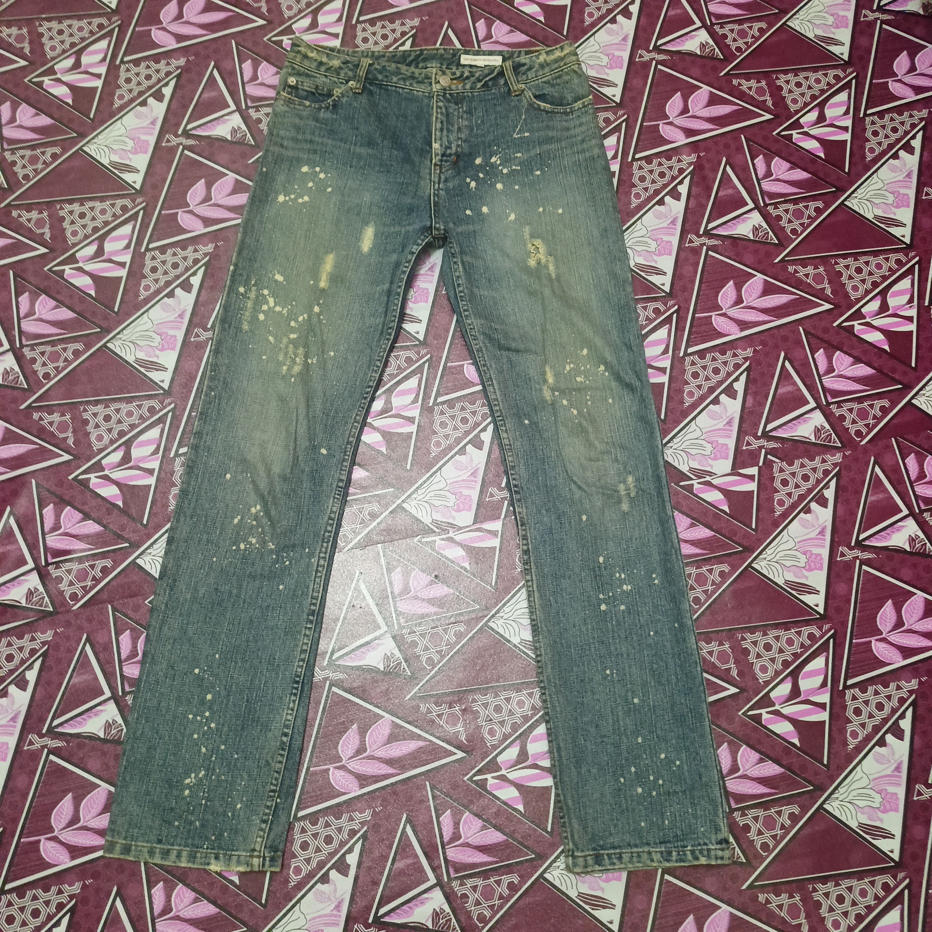 Who Decides War Japanese Earth Music & Ecology Painting Selvedge jeans Size US 31 - 1 Thumbnail