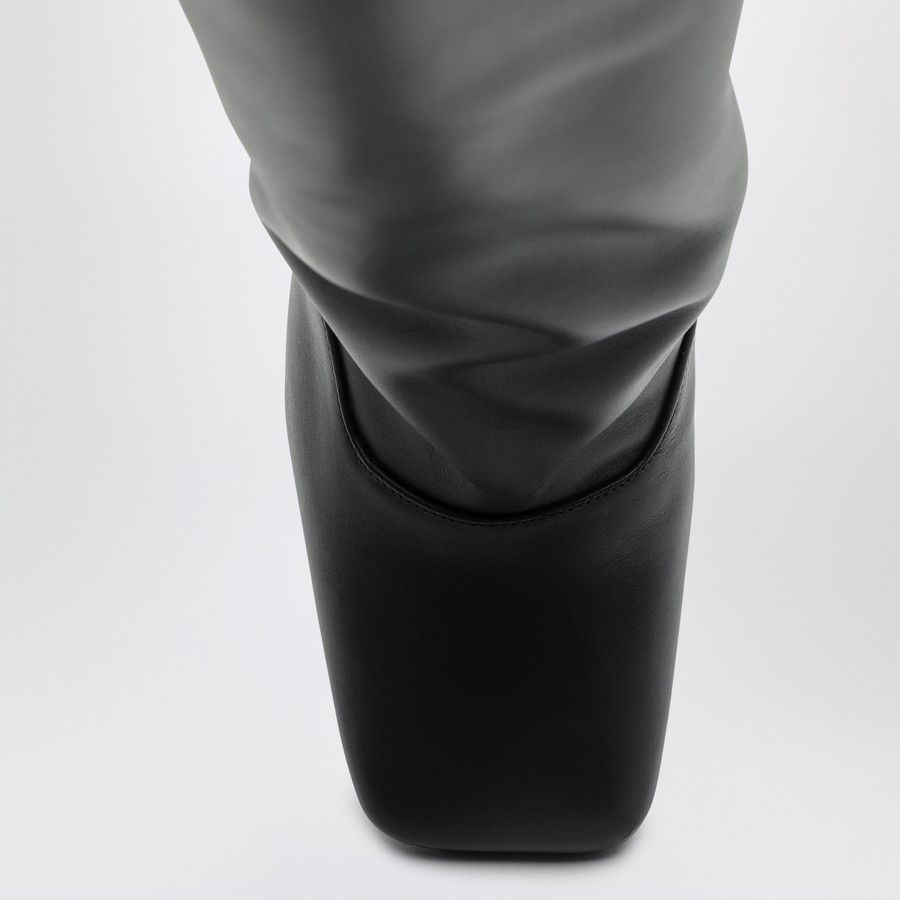 The Attico o1d2blof1024 Leather High Boot in Black Size US 9 / IT 39 - 3 Thumbnail
