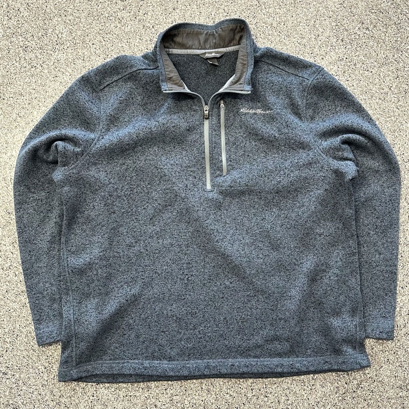 Eddie Bauer Eddie Bauer Radiator Fleece 1/4 Zip Pullover Mens 2XL Blue Long Sleeve Mock Neck Sweater Outdoor 1/4 Zip Pullover Mens X2 XL Size US XXL / EU 58 / 5 - 2 Thumbnail