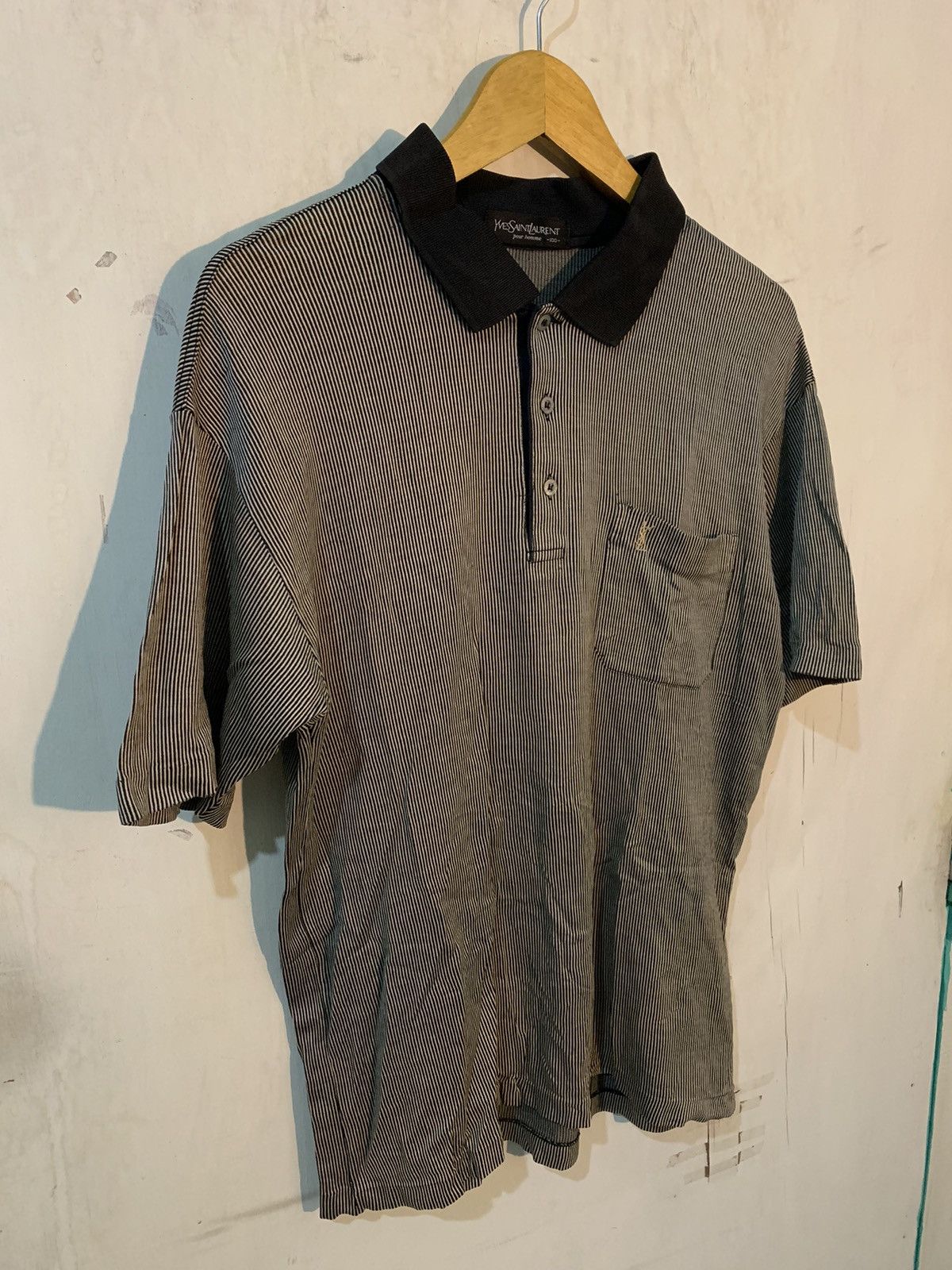 Yves Saint Laurent Vintage Yves Saint Laurent striped pocket Size US L / EU 52-54 / 3 - 2 Thumbnail