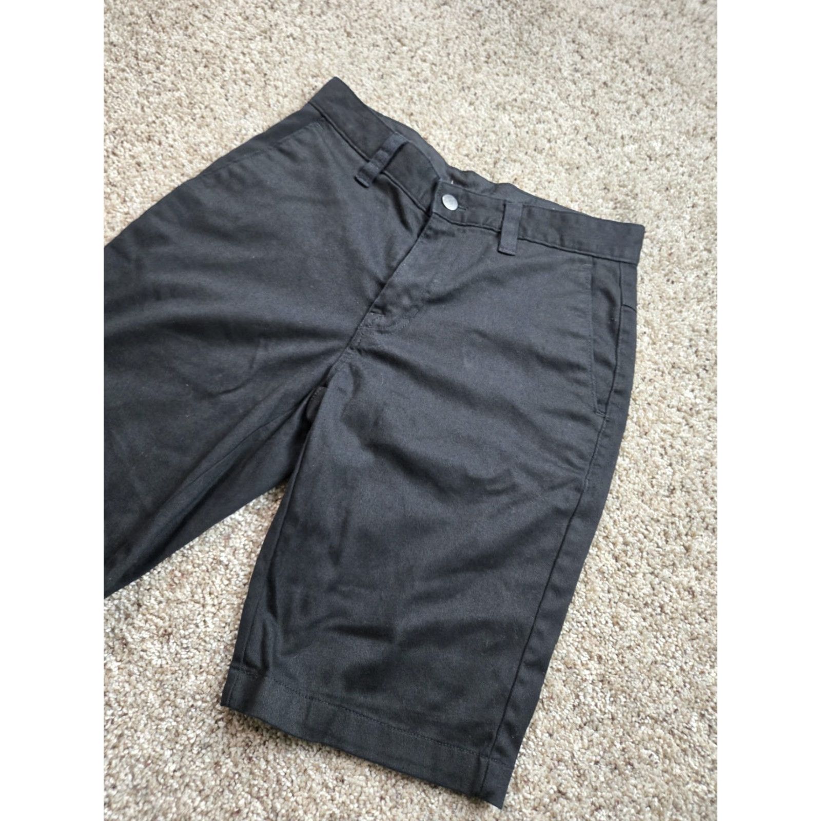 Volcom Volcom Mens Shorts 28 Black Chino Flat Front Casual Pockets 10" Inseam Size US 28 / EU 44 - 2 Thumbnail