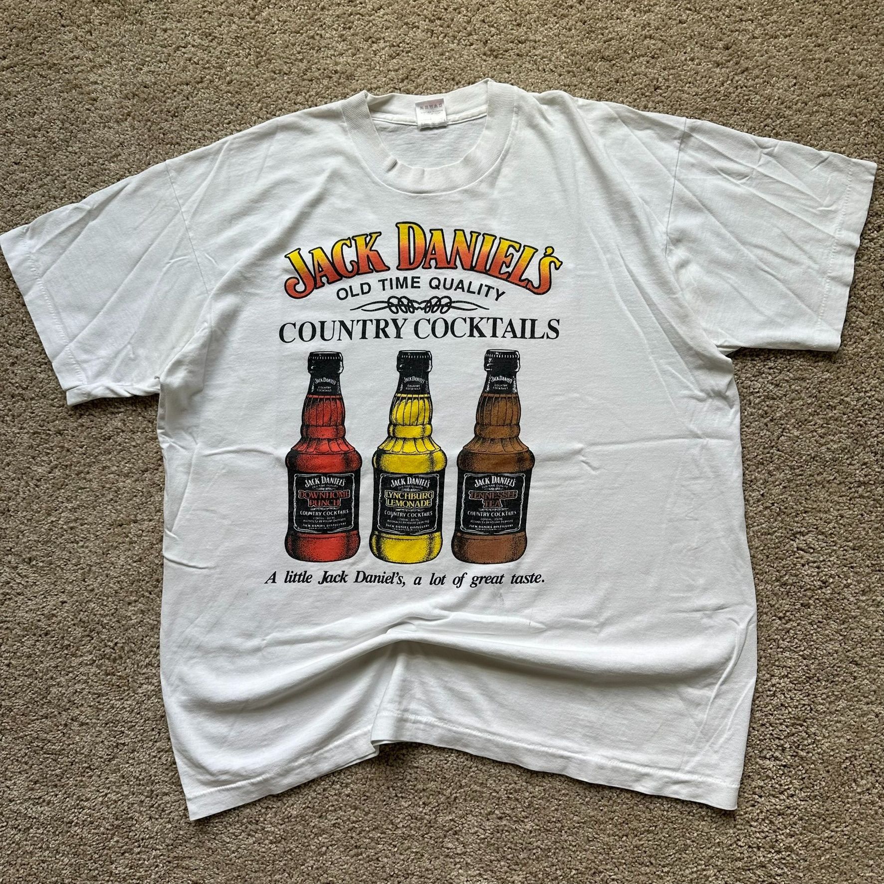 Vintage Vintage 90s Jack Daniel's Whiskey Country Cocktails T-Shirt Size US XL / EU 56 / 4 - 1 Thumbnail